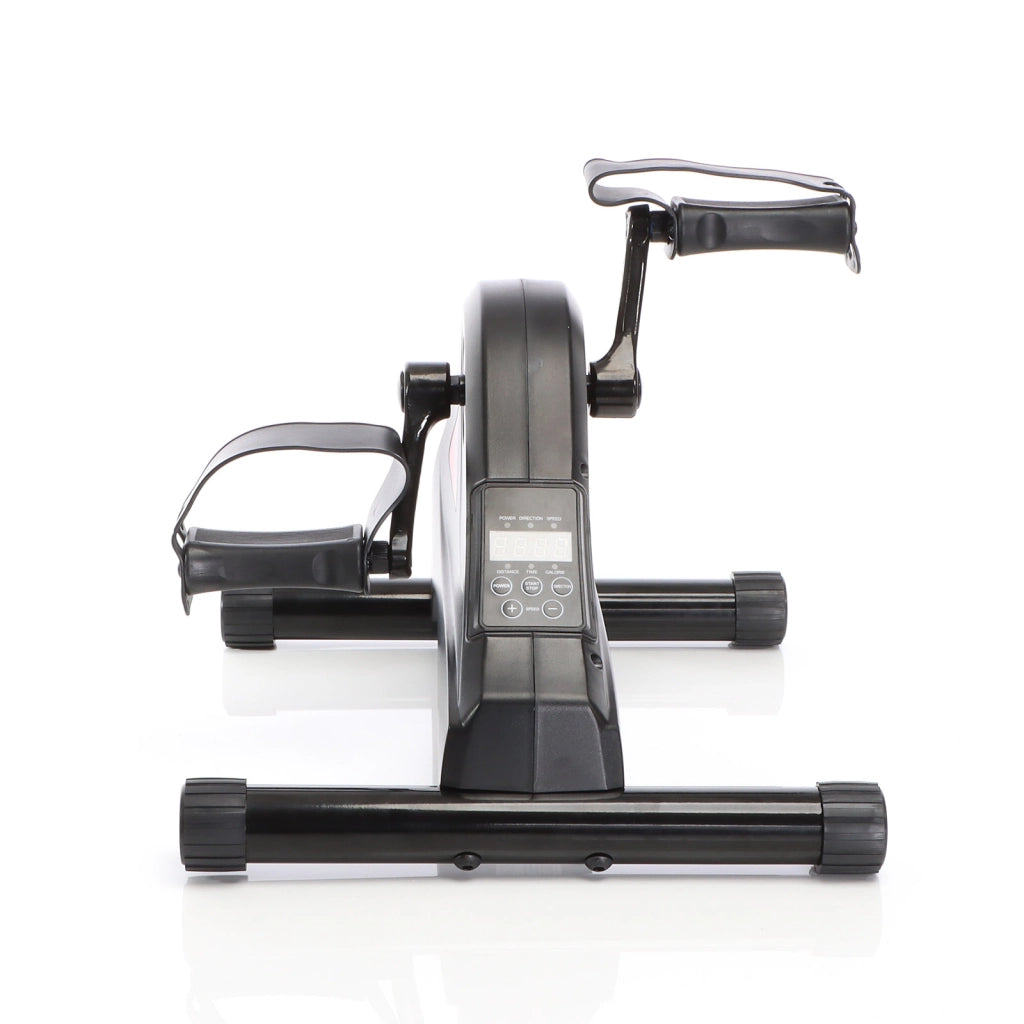 LUXTRI Mini cyclette elettrica 80W per allenamento braccia gambe Minibicicletta Trainer a pedali