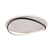 Plafoniera Moderna Cairns Plastica Nero-Bianco Led 58W Dimmerabile