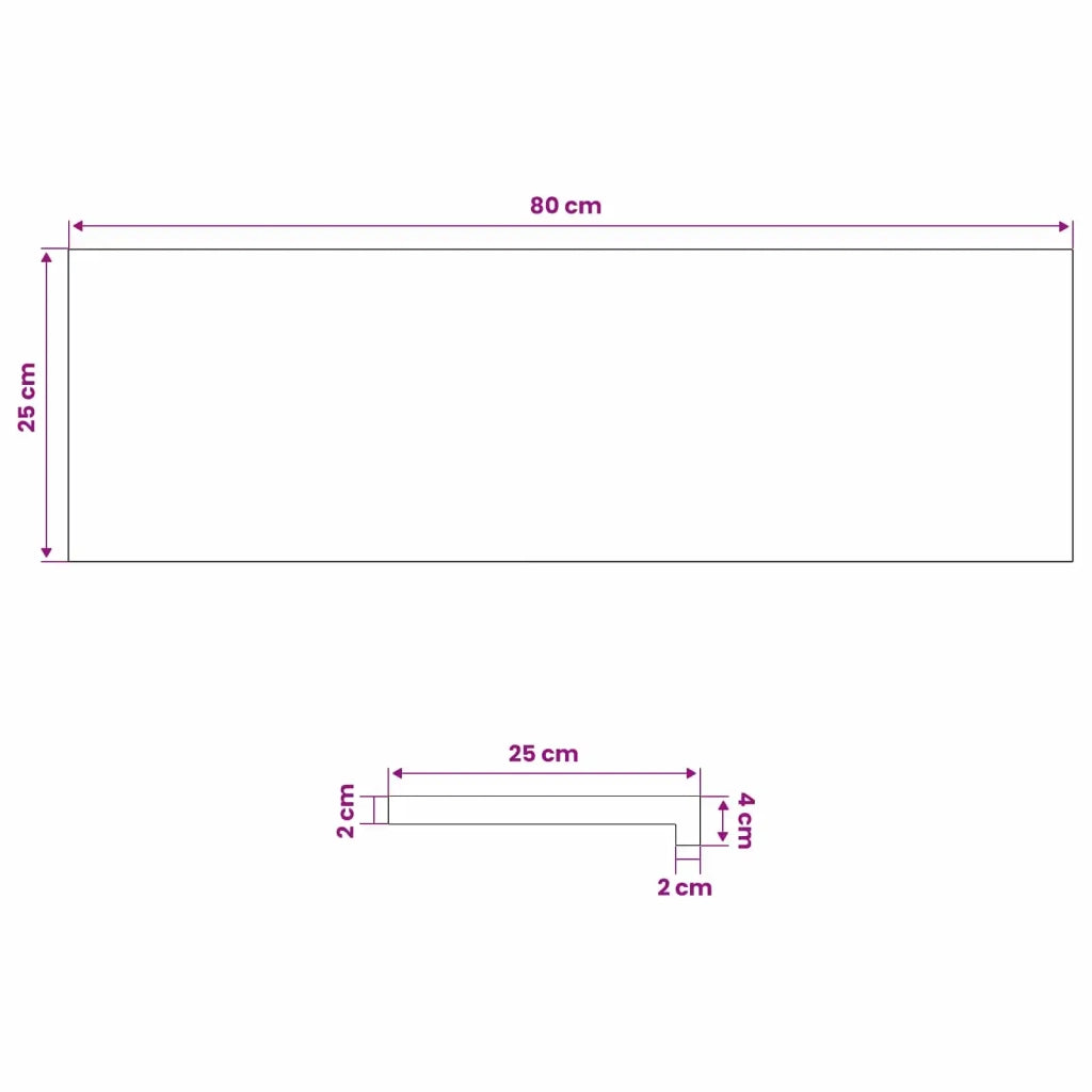 Tappeti per scale 16 pz 80 x 25 x 2 cm Marrone Scuro 3446449