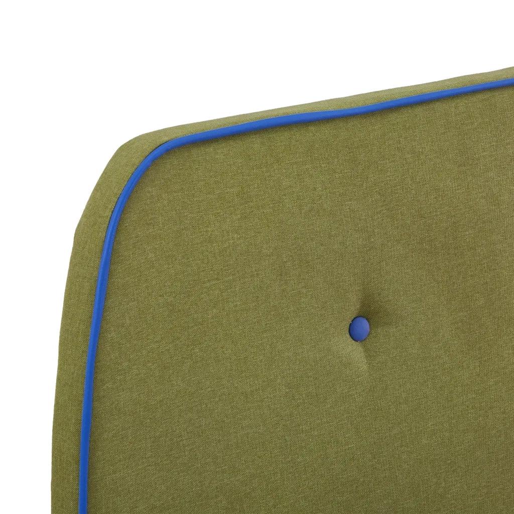 Giroletto senza Materasso-Struttura Letto Verde in Tessuto 90x200 cm 215409