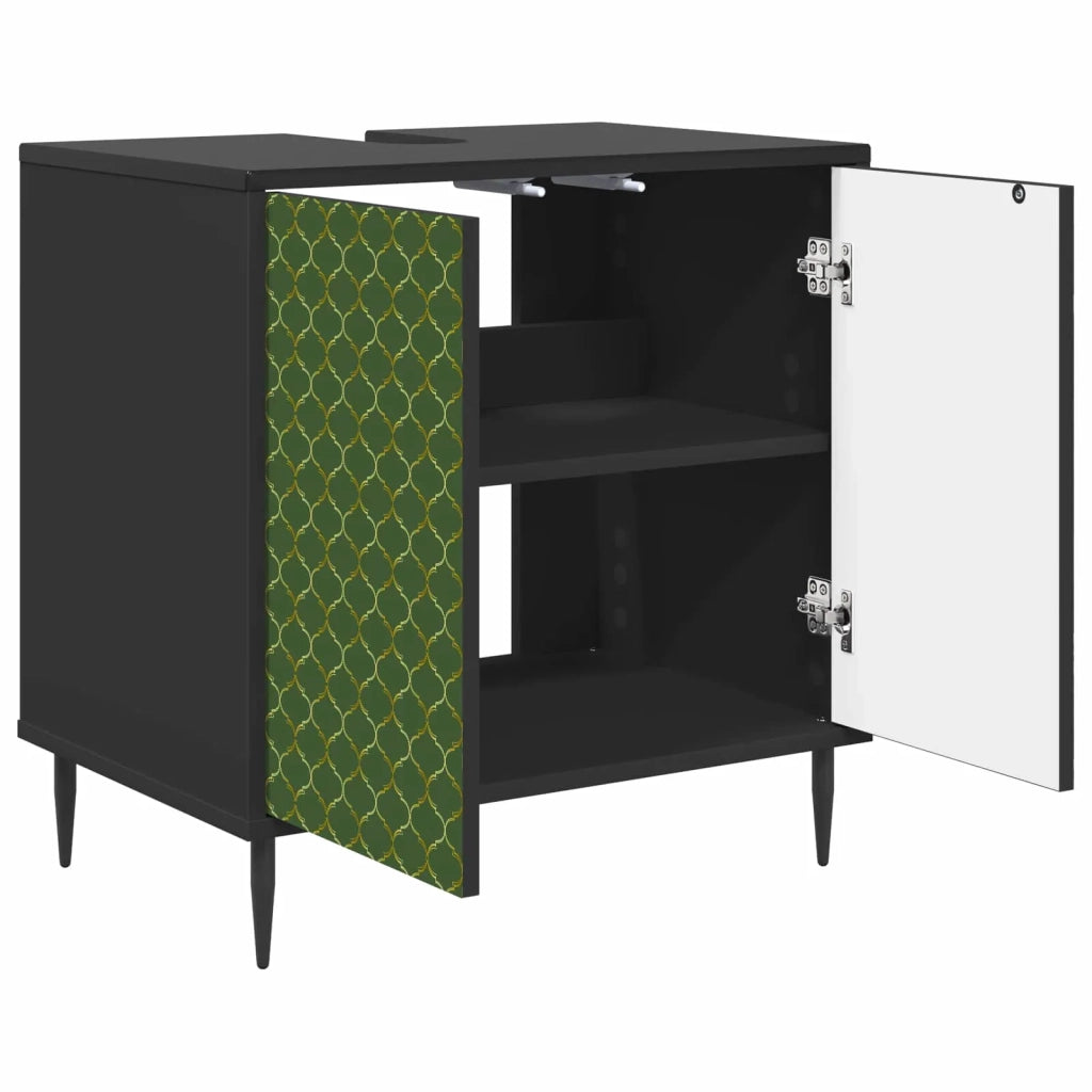 Mobile da Bagno GELEEN Rovere Nero 60 x 40 x 61 cm 8007411