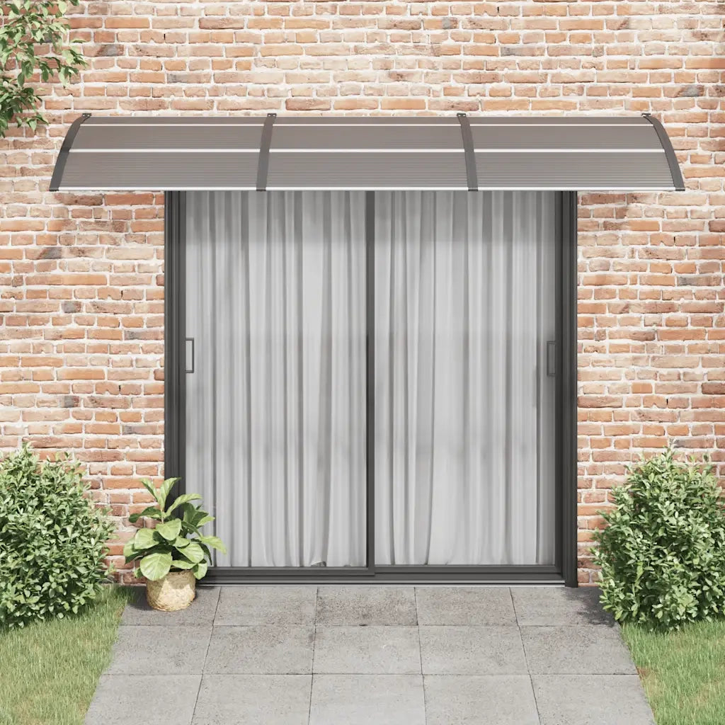 Tettoia per Porta Nera 300x100 cm Policarbonato CFW8074911
