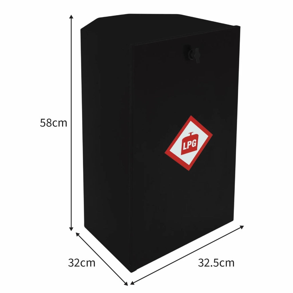 Armadietto Gas Robusto per Camper: Bombole 6kg Propano/7kg Butano