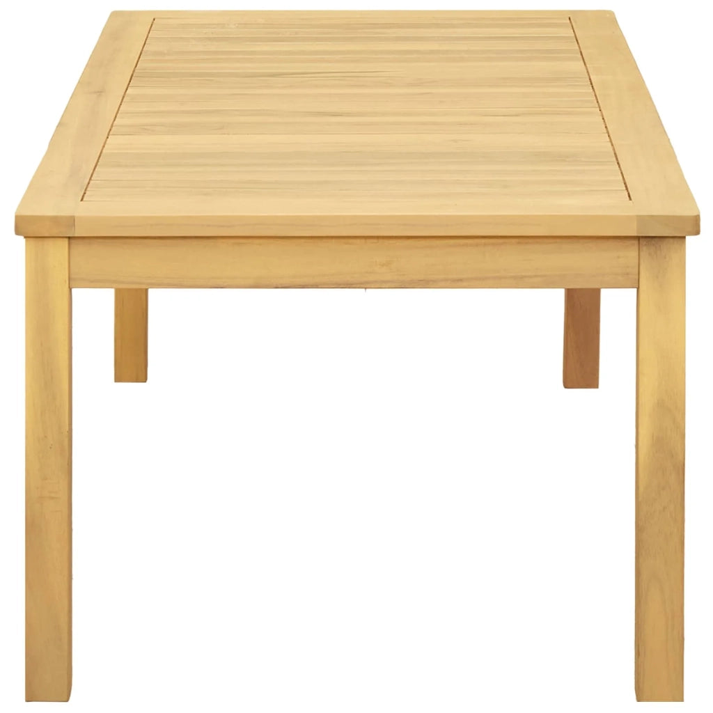 Tavolino da salotto Acacia chiaro 110 x 60 x 45 cm 42026785