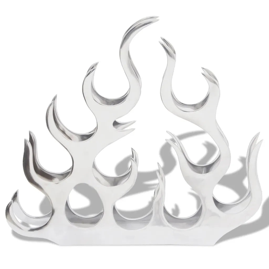 Portabottiglie da Tavola in Alluminio per 11 Bottiglie Argento  cod mxl 42771