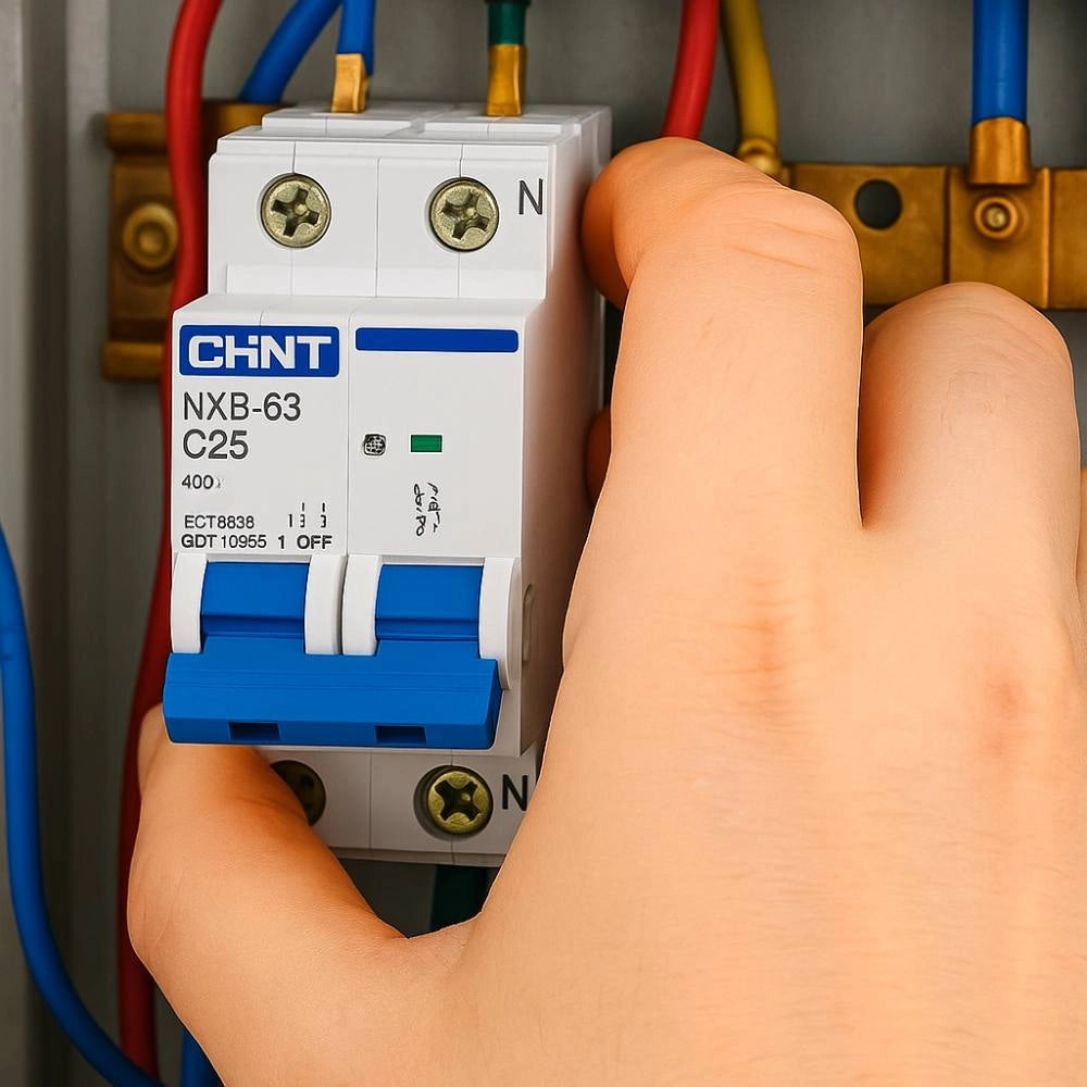 Chint 296751 interruttore magnetotermico serie nxb-63s c25 1p+n 4,5ka