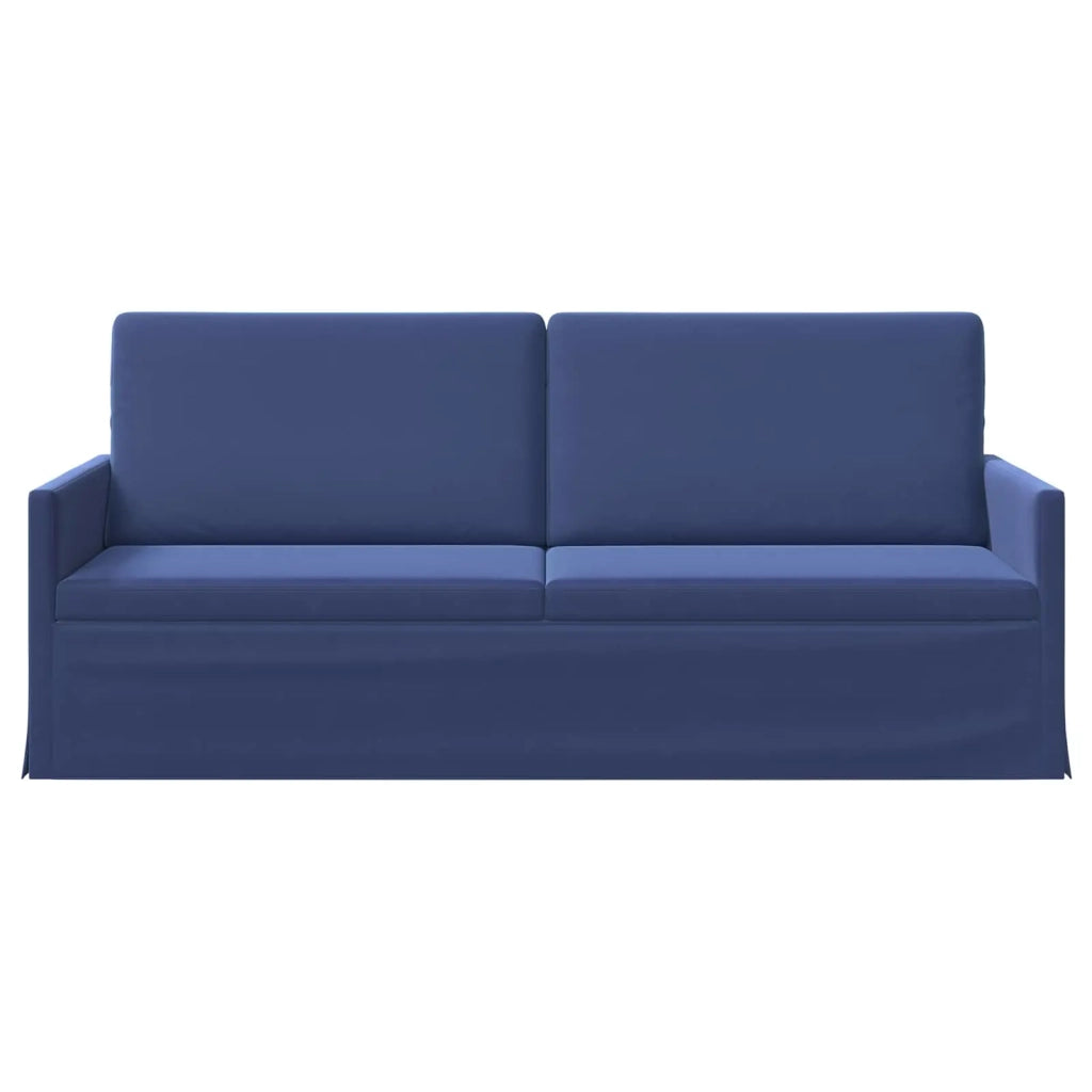Divano a 3 posti Blu Polizia 190 x 81 x 82 cm Velluto (V) 42041132
