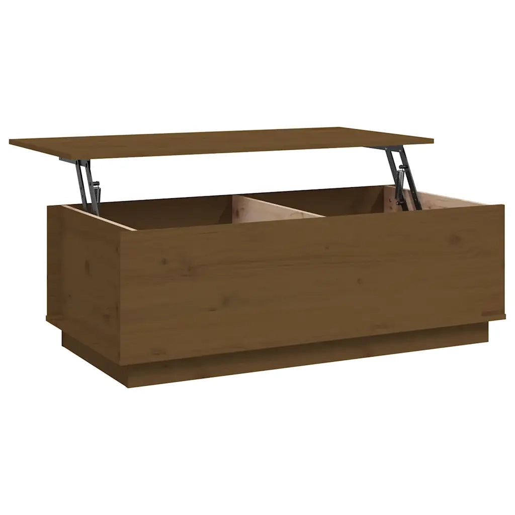 Tavolino da salotto | Tavolino da caff¨¨ | Tavolino da Soggiorno ambra 100x50x35 cm Legno Massello di Pino