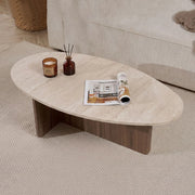 Parona, Tavolino da Salotto Forma Rettangolare, 120x65x40h cm Marrone Noce