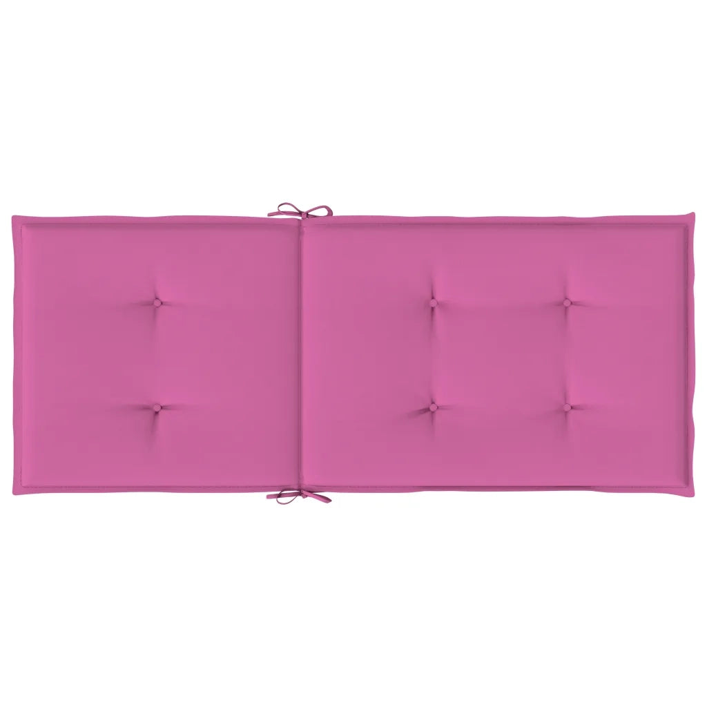 Cuscini per Sedia con Schienale Alto 4pz Rosa in Tessuto 361269