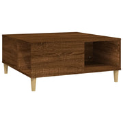 Tavolino salotto | Tavolino da caff¨¨ | Tavolino da Soggiorno Rovere Marrone 80x80x36,5 cm Legno Multistrato