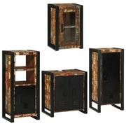 Set di mobili per il bagno 4 pcs Legno massello riciclato