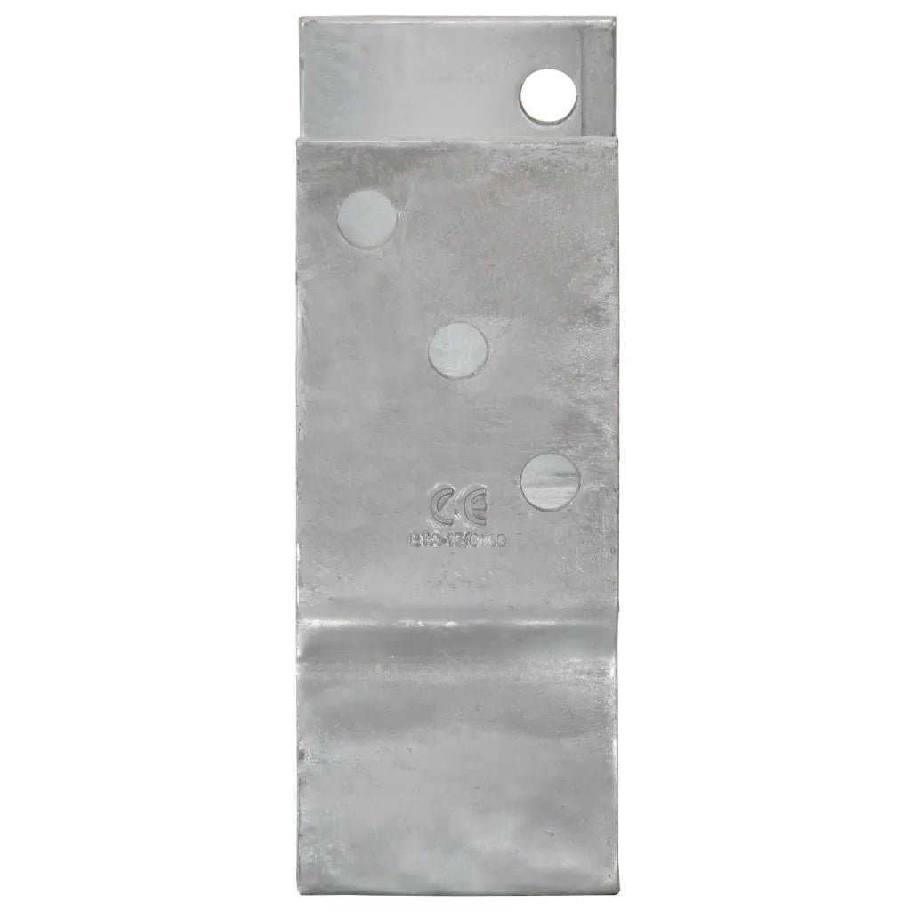 Picchetti per Recinzione 12 pz Argento 9x6x15cm Acciaio Zincato 145334