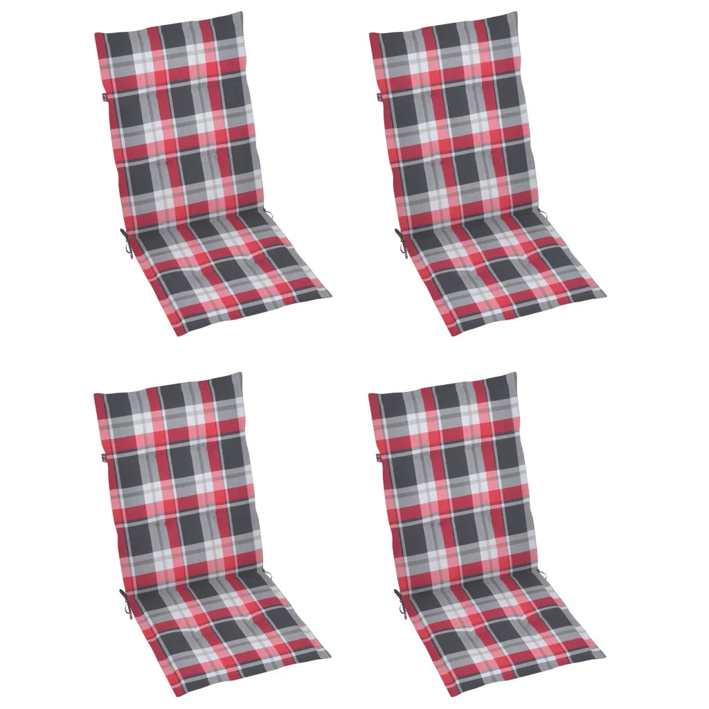 Sedie da Giardino Reclinabili 3 pz con Cuscini Massello Acacia cod mxl 74108