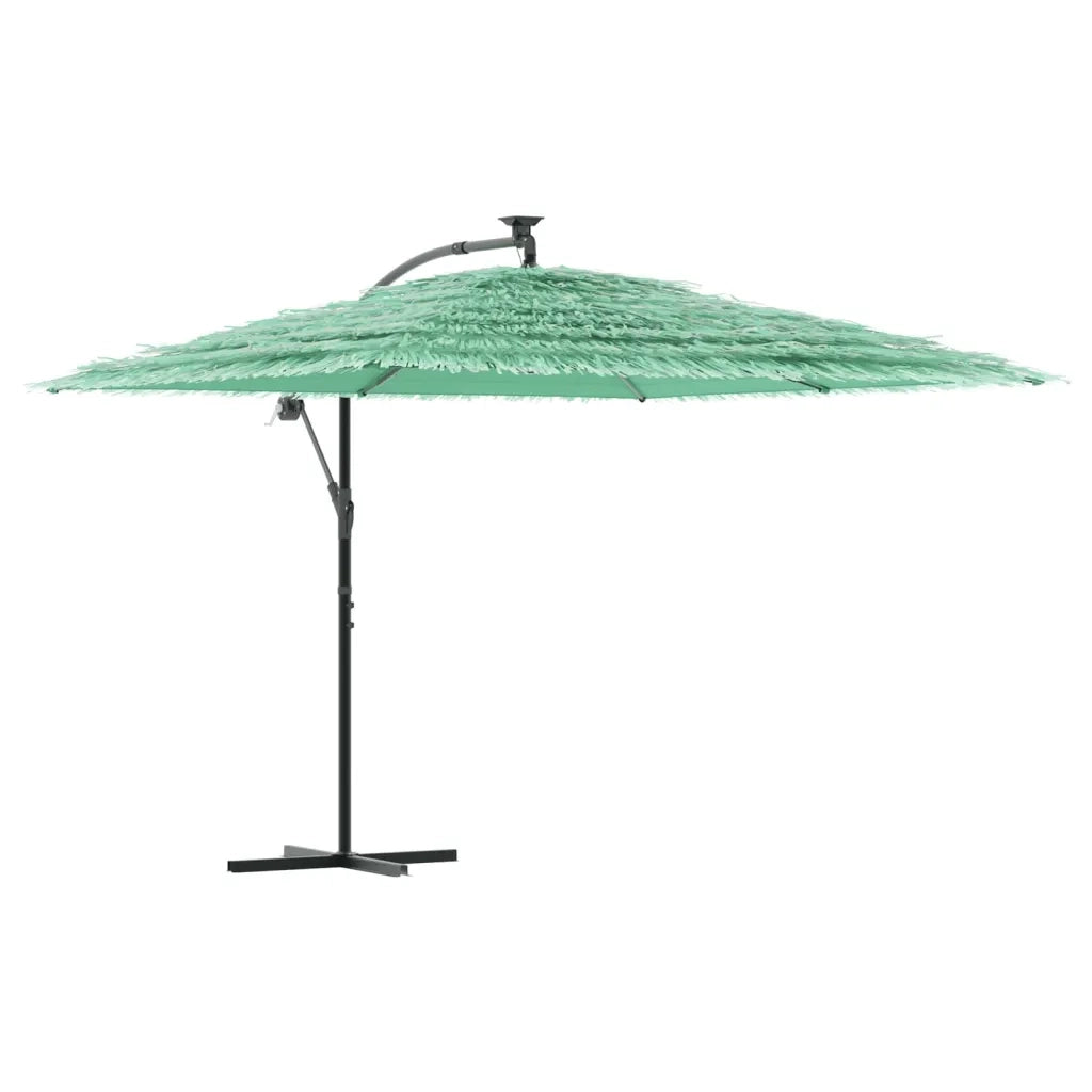 Ombrellone Giardino-Ombrello da Balcone con Palo in Acciaio Verde 290x290x238 cm