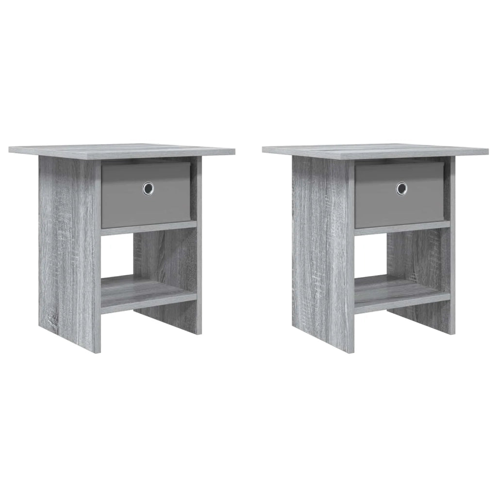Comodino 2 pcs Grigio Sonoma 41 x 40 x 45 cm Legno multistrato 8000447