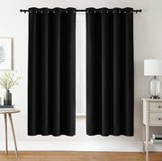 Veli Raccordi 2 Pannelli - Isolanti Termici e Acustici - 140x175 cm - Nero - Pronto all'Assemblaggio - Occhiali - Tende