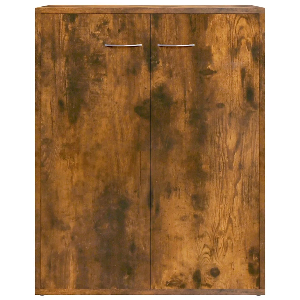 Credenza Rovere Fumo 60x30x75 cm in Legno Multistrato 815378