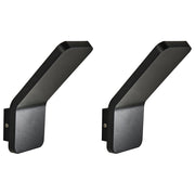 Set di 2 Lampade LED da Parete per Esterni Nere in Alluminio Illuminazione Decorativa d’Accento IP54 Design Moderno