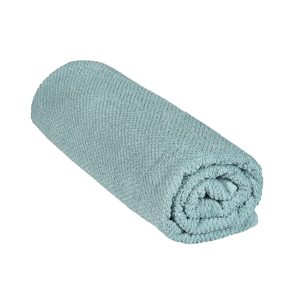 Telo bagno per doccia 90x140 cm verde acqua in cotone 100%