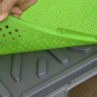 Toilette per Cani da Interno ed Esterno con Prato Sintetico 67x41x3.5cm Verde