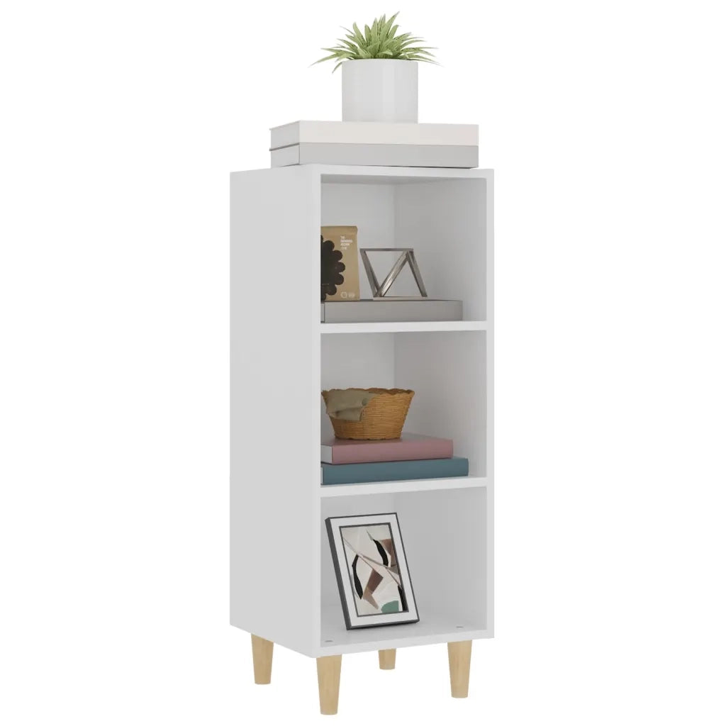 Credenza Bianca 34,5x32,5x90 cm in Legno Multistrato cod mxl 23578