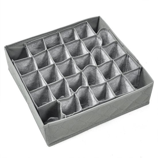 Cassettiere 30 Comparti - Cassettiera con Coperchio - Cassettiera per Abbigliamento - Cassettiera per Intimo - Cassettiera per Calze - Progettata per essere Leggera - Cassa Porta Oggetti