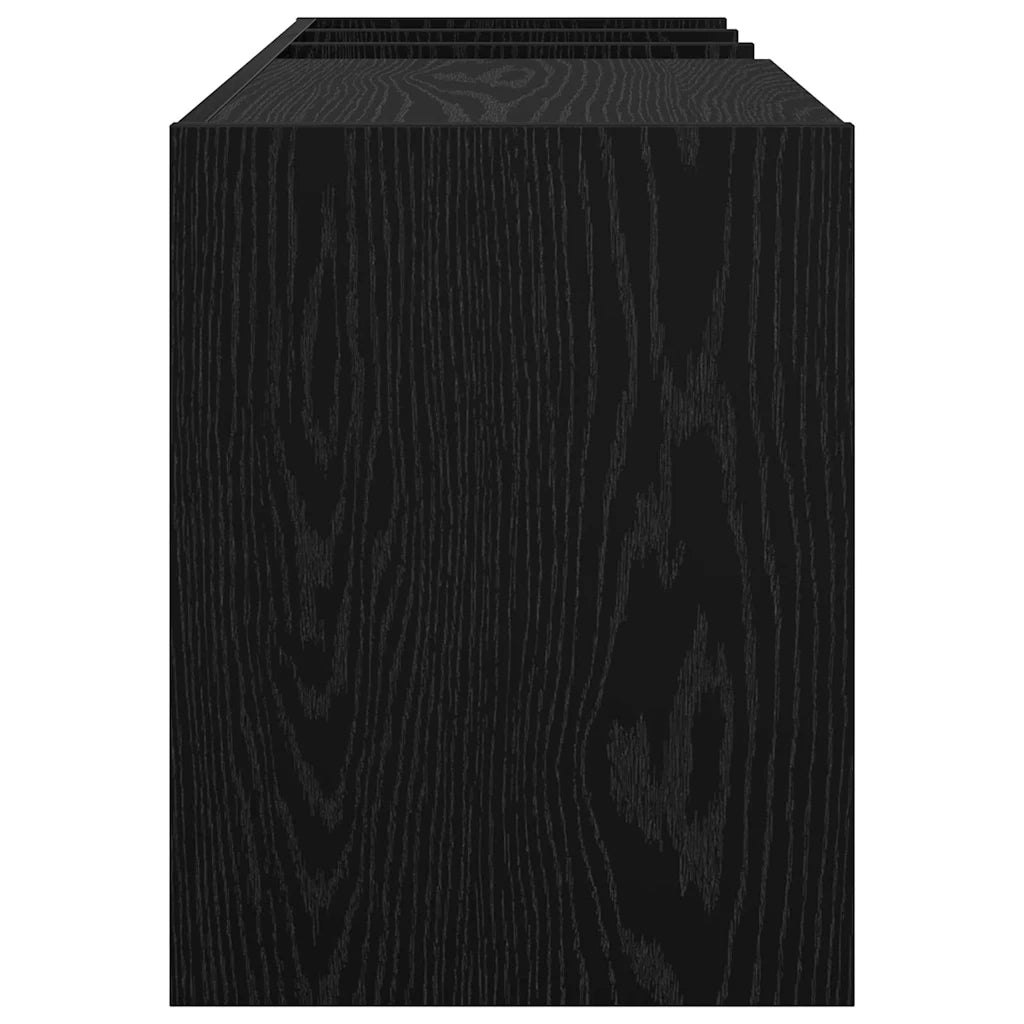 Mobile porta vinili Rovere Nero 78.5 x 35 x 45 cm CFW4317529