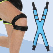 Supporto Articolo per Ginocchio Flessibile - Stabilizzatore per Ginocchio con Cintura - Disegno Respiratorio - Doppia Compressione - Indossabile in Modo Comodo - Adatto per Corsa e Attività Sportive - Protezione Ginocchio