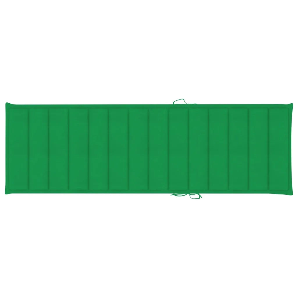 Lettino Prendisole da Giardino con Cuscino Massello di Acacia cod mxl 11821