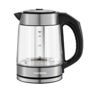 Bollitore Elettrico 1.7L 2000W Vetro Borosilicato con Regolazione della Temperatura Trasparente Avizar