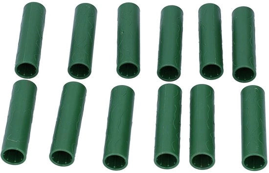 Supporto per Piante da Giardino - Tubo di Connettore - 12 Pezzi - Sostegno per Piante Climaciche - Lunghezza Regolabile - Materiale PP Resistente - Miglioramento della Crescita Vegetale - Sostegno per Piante