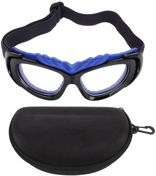 Occhiali da Sport Comfortevoli - Viso Protettivo - Bracciale Anti-Slittamento - Adattamento Curvo - Lenti in Poliacrilato - Adatto per Corsa e Pallacanestro