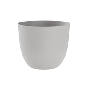Vaso Rotondo Indoor e Outdoor con Riserva D'acqua Over Cloud Ø58 cm in Plastica Grigio Chiaro