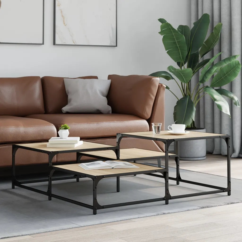 Tavolino salotto | Tavolino da caff¨¨ | Tavolino da Soggiorno Rovere Sonoma 107x107x40 cm Legno Multistrato