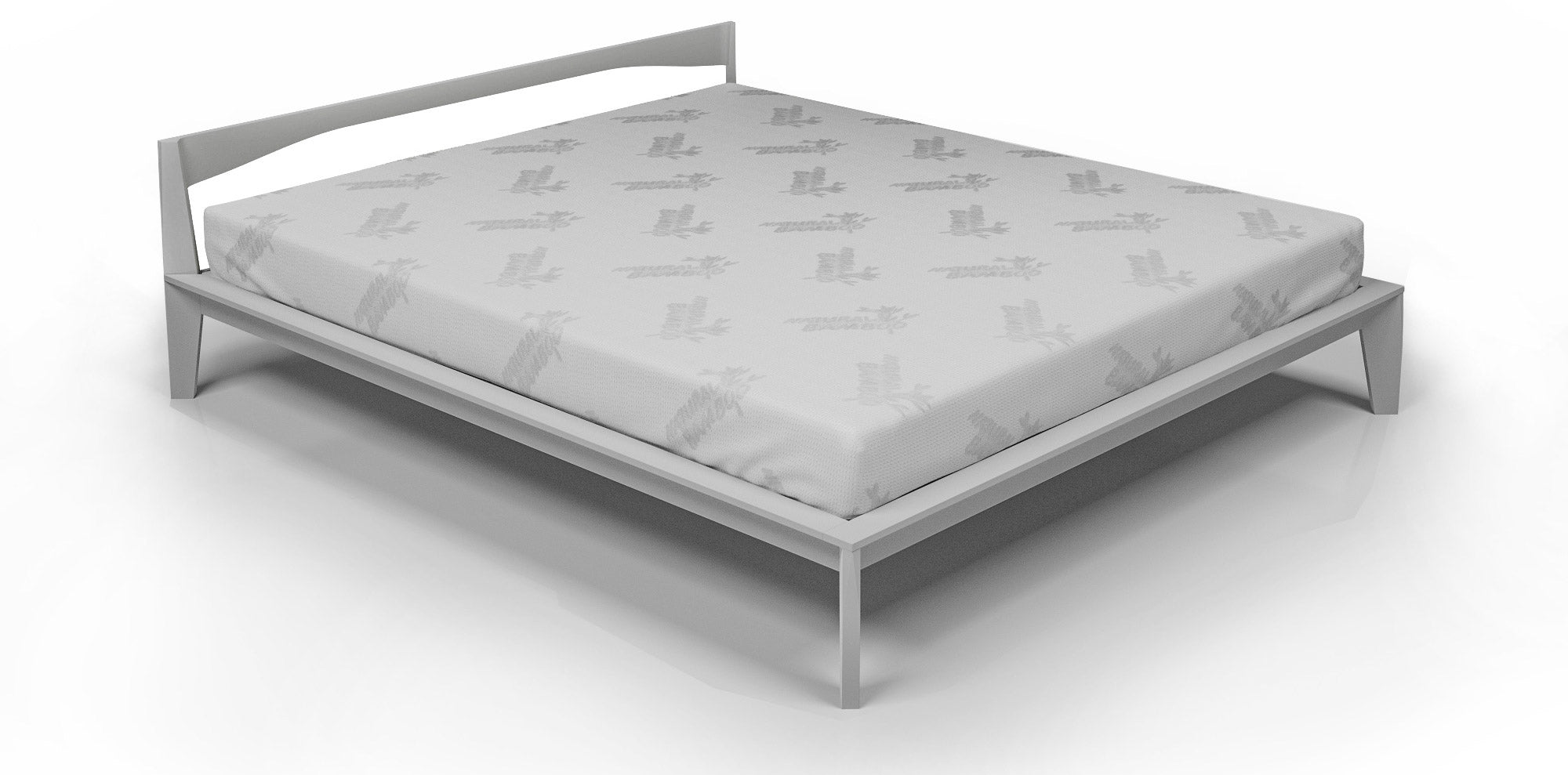 Coprimaterasso Singolo in Poliestere Bamboo Bianco