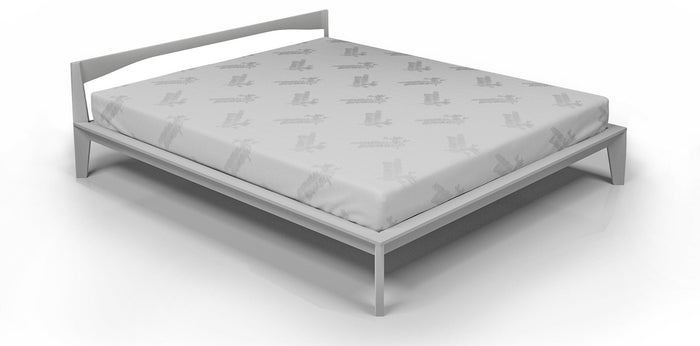 Coprimaterasso Singolo in Poliestere Bamboo Bianco