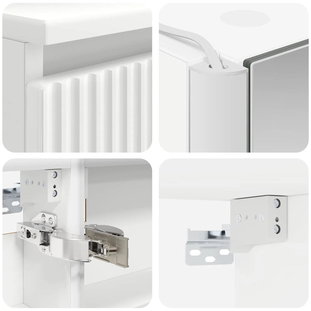 Set di Armadi da Bagno 5 pcs Bianco 53 x 15,5 x 70 cm 3407327