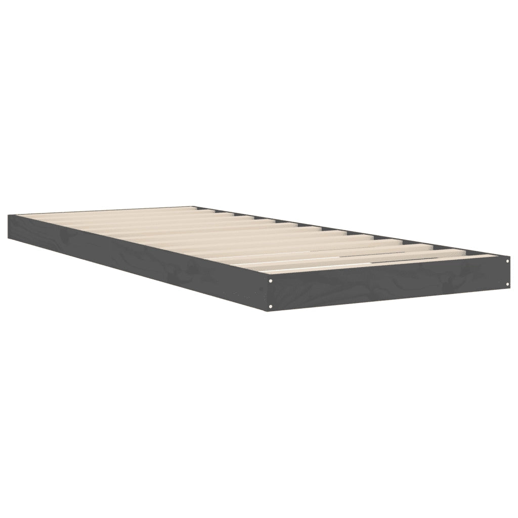 Giroletto Grigio 75x190cm Legno Massello Pino 2FT6 Small Single cod mxl 60784
