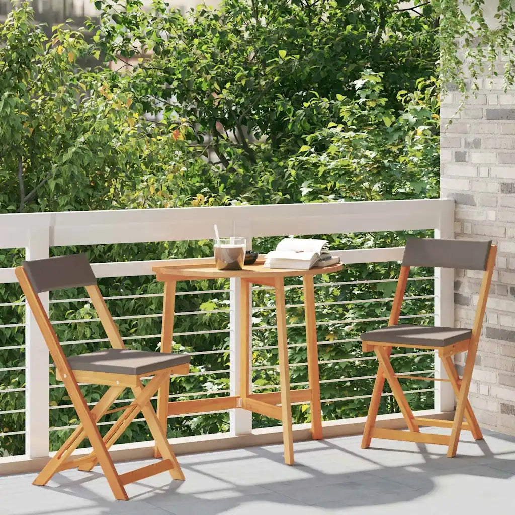 Set bistrot 3 pcs Olio Naturale Legno di Acacia Massello 4105508