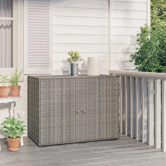 Cassa per Giardino in Legno - Sistema di Trasporto per Giardino in Legno - Trasporto di Giardino in Legno - Cassette per Giardino da Esterno - Colore Grigio 

Modello: Tuinkast Hout Berging
Codice: 123456
Dimensioni: 100x50x30 cm
Peso: 20 kg