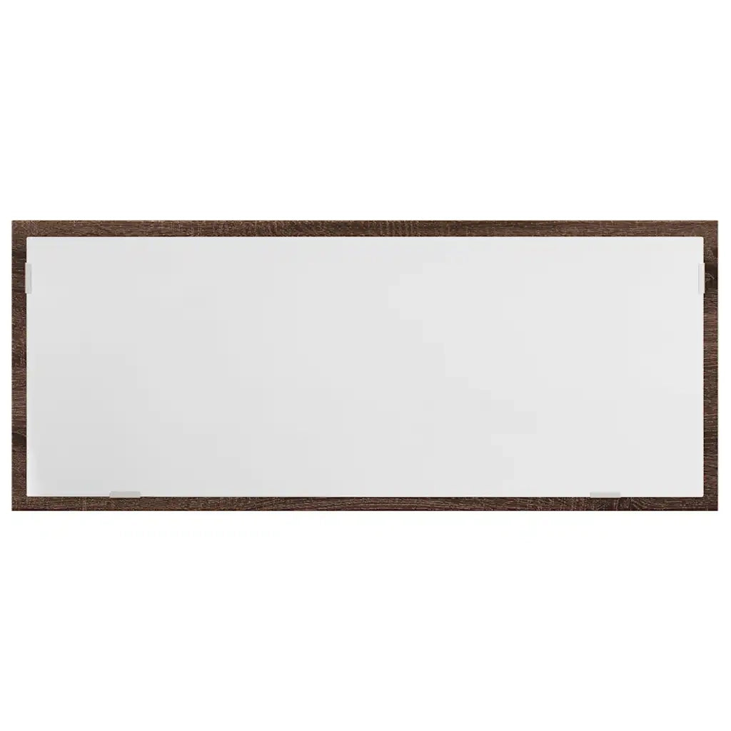 vidaXL Specchio da Bagno LED Rovere Marrone 100x8,5x37cm in Truciolato