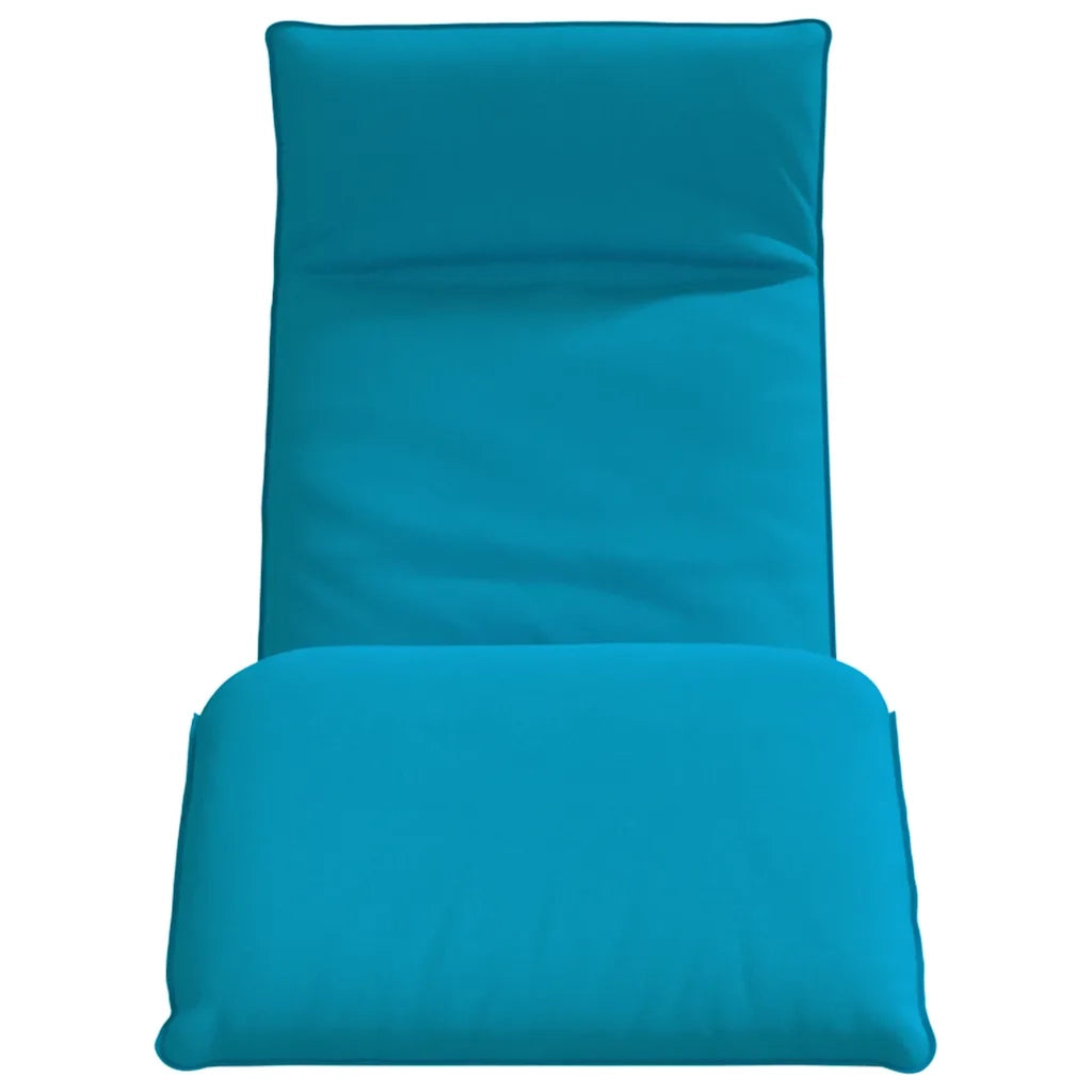 Lettino Pieghevole Blu 175x54x8,5 cm in Tessuto Oxford