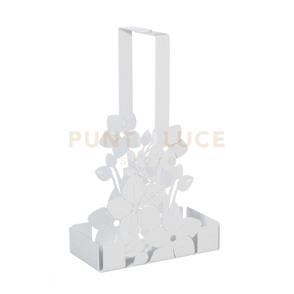 Porta bicchieri floreale di design Fior di Loto Bianco marmo