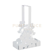 Porta bicchieri floreale di design Fior di Loto Bianco marmo
