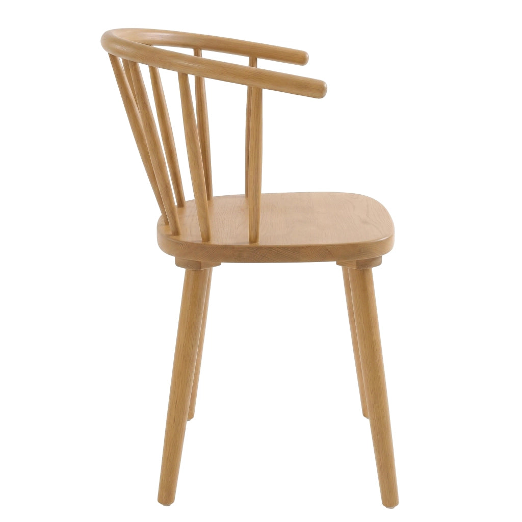 Set di 2 sedie in legno di olmo beige