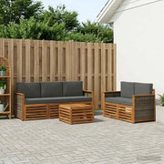 Set divani Legno di Acacia Massello 3384018