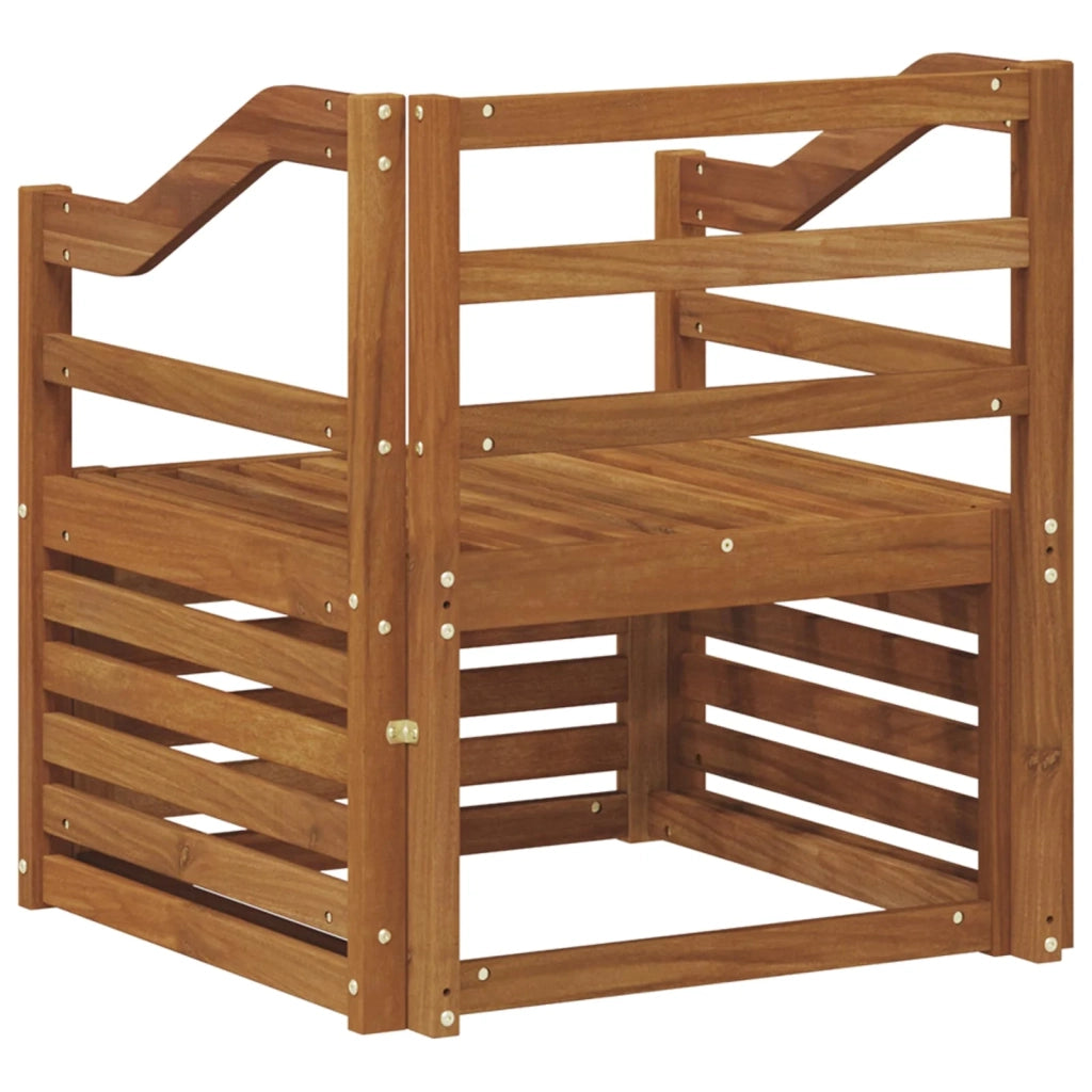 Set di divani da esterno Legno di Acacia Massello 3436369