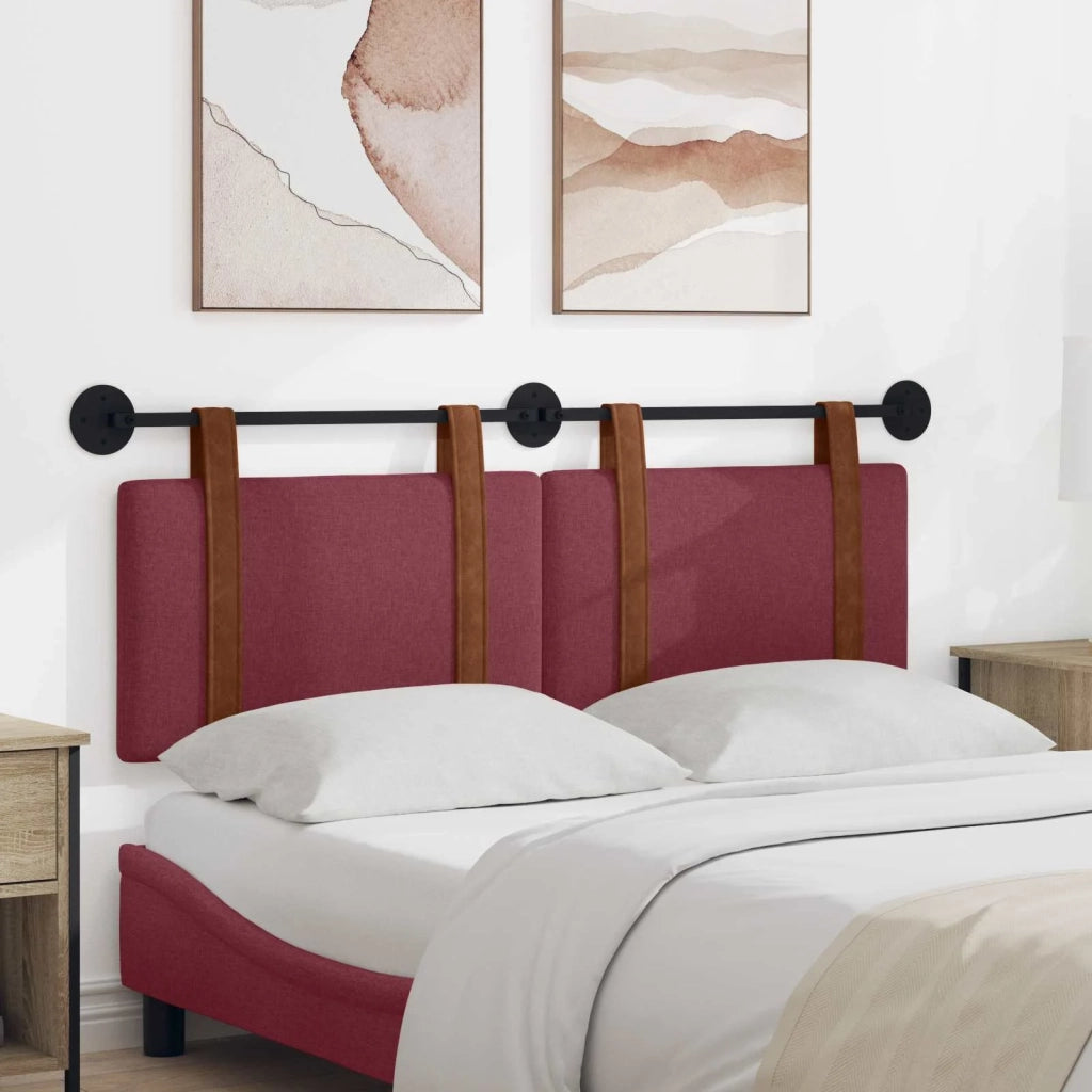 Testata appesa Tinta unita Rosso Vino 150 x 55 x 5 cm PU Antico