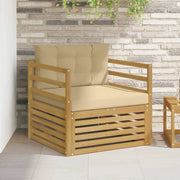 Divano da esterno Bianco e Beige
